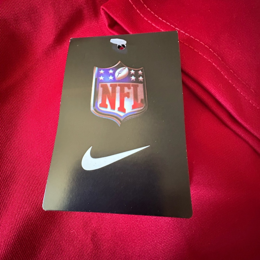 NFL 49ers Scarlet Red Jersey with White Accents - Picture 5 of 7
